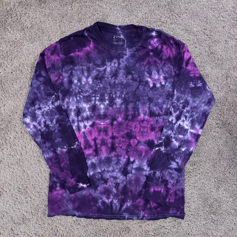 Zine Purple Tie-Dye Long Sleeve Shirt